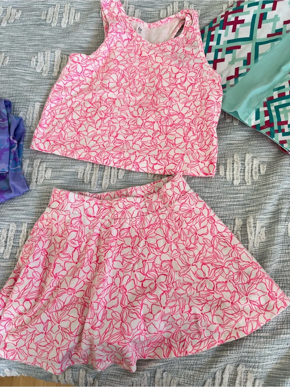 Street tennis club dresses and work out clothes teal pink